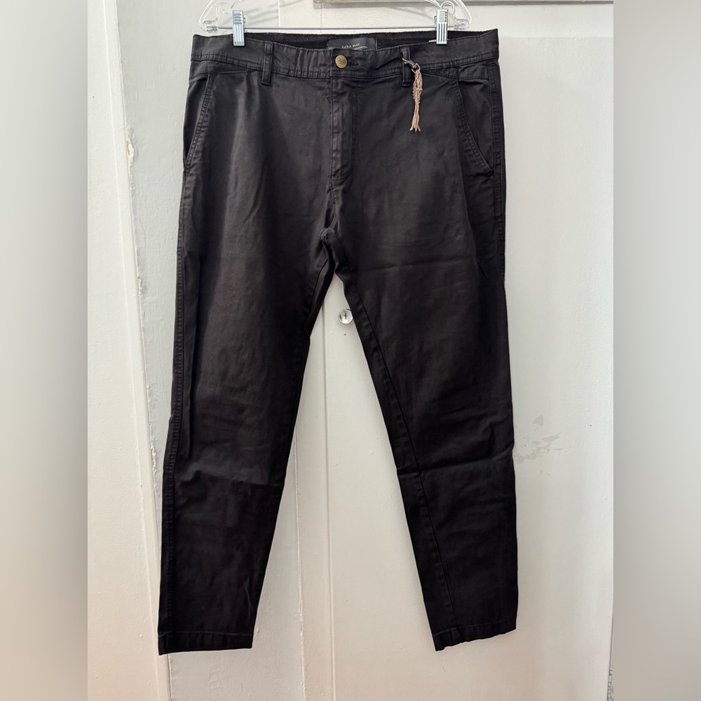 Zara Man Black Cargo Pants Size 34